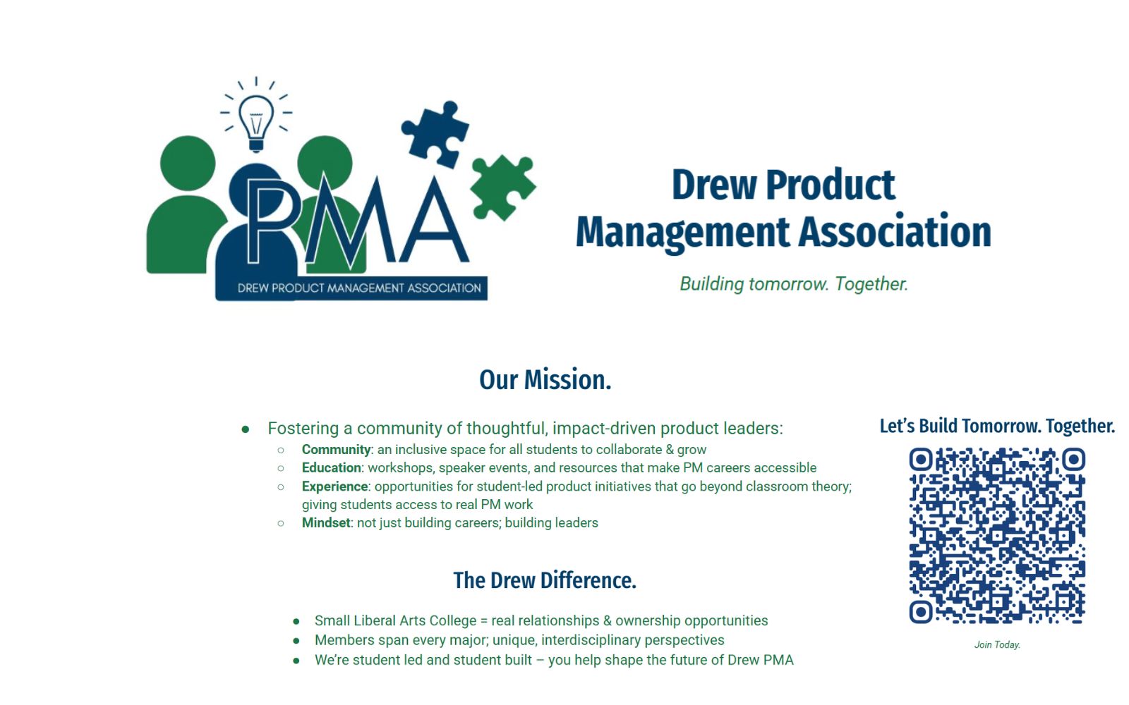 Drew Product Management Association project cover